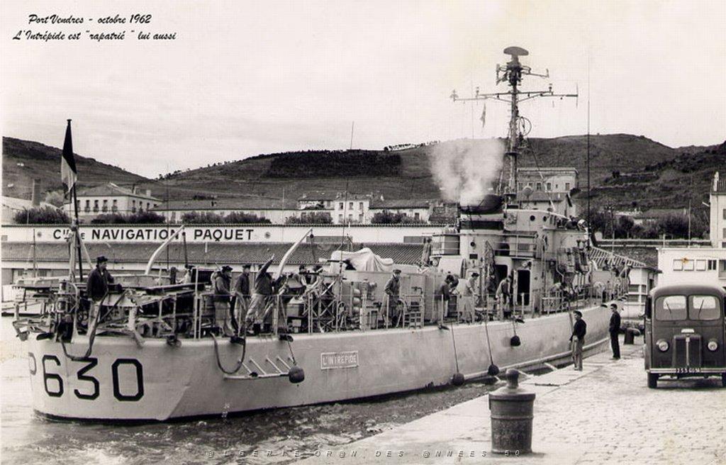 MERS EL KEBIR B A PORT VENDRES L INTREPIDE RAPATRIE  OCTOBRE 1962.JPG